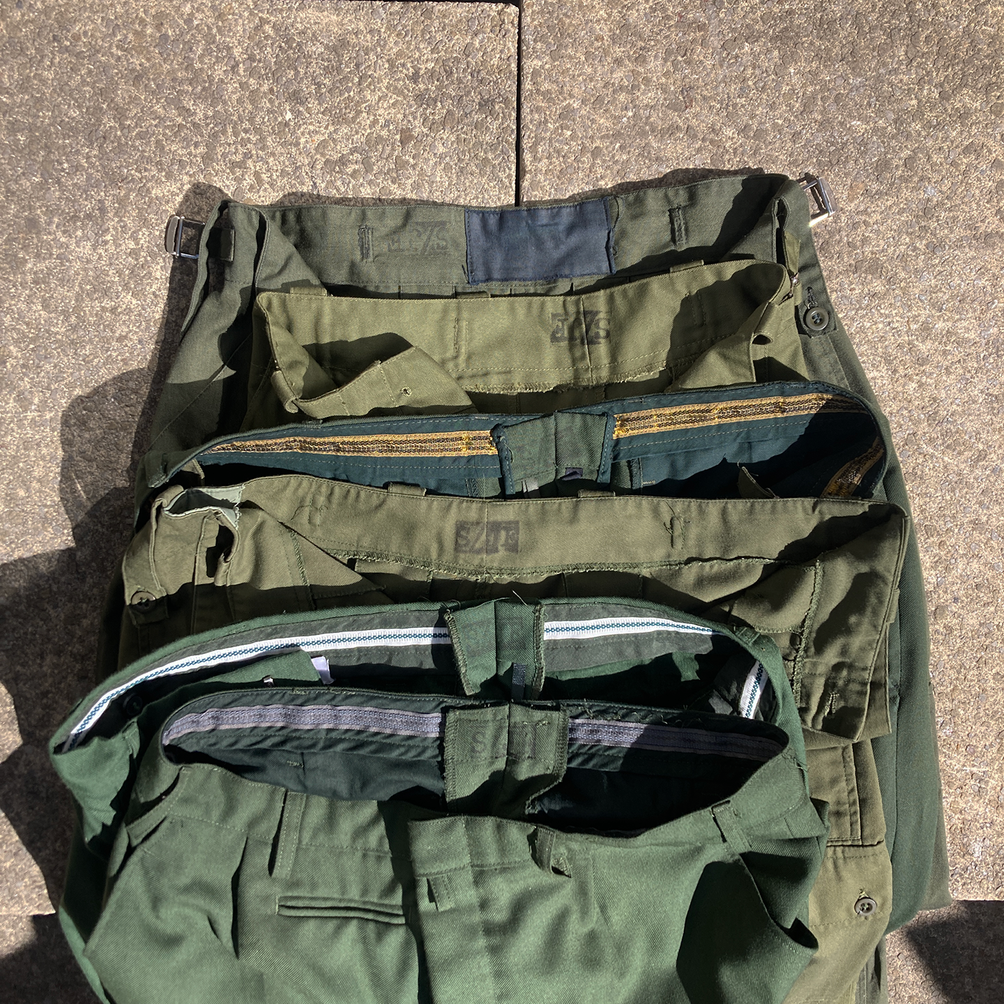 SCENTED MILITARY TROUSERS